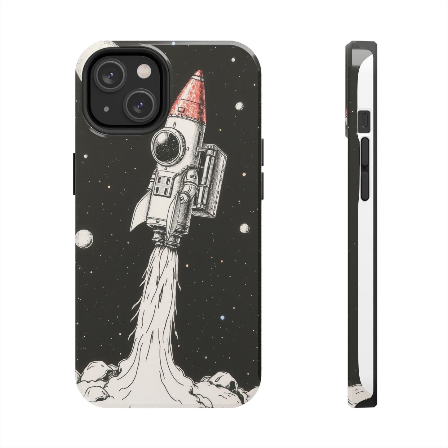 Cool Tough Phone Case for iPhone - Astro-Rocket Bond