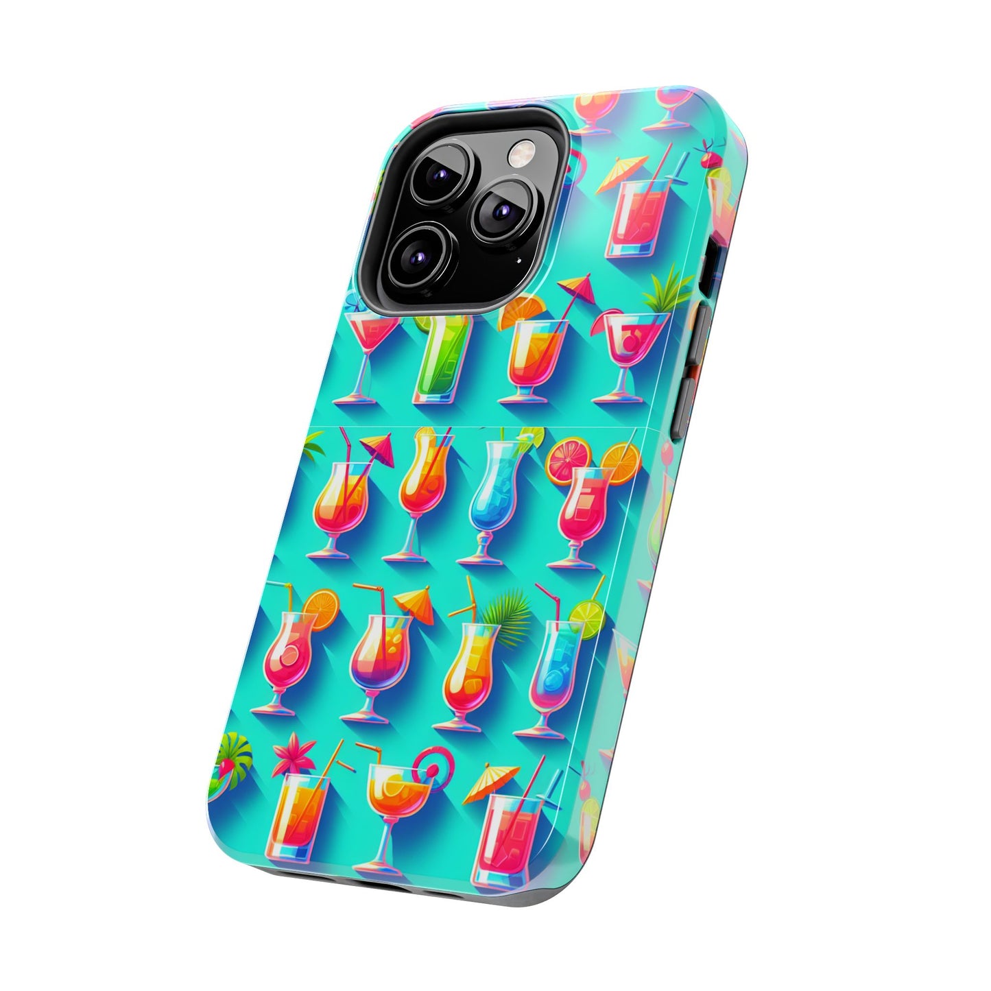 Cocktail Party Phone Case - Fun & Colorful Design for Summer Vibes - for iPhone