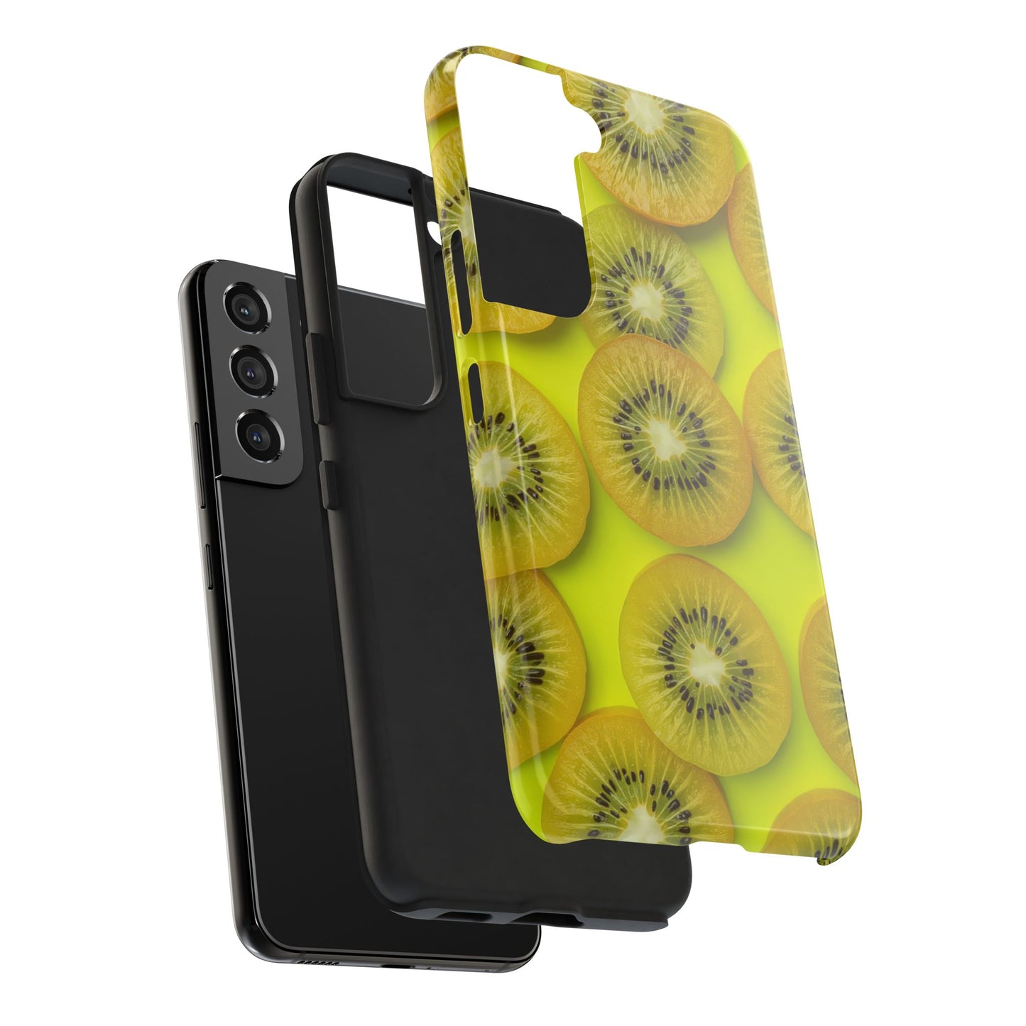 Vibrant Kiwi Tough Phone Case - Bright Yellow Design for Fruit Lovers