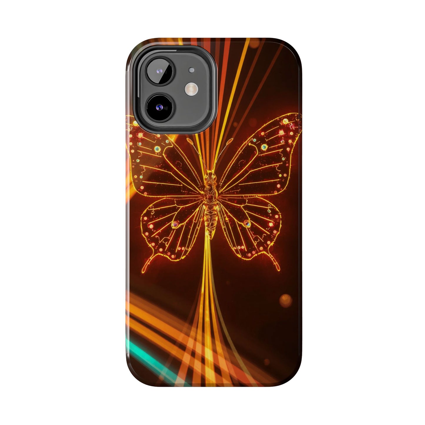 Elegant Butterfly Tough Phone Case - Stylish Protection for Nature Lovers