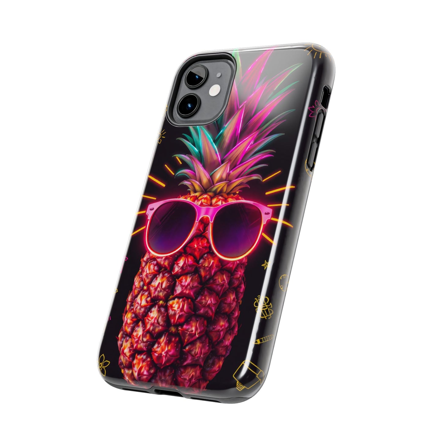 Tough Pineapple Phone Case - Cool, Vibrant Design Perfect for Summer Vibes