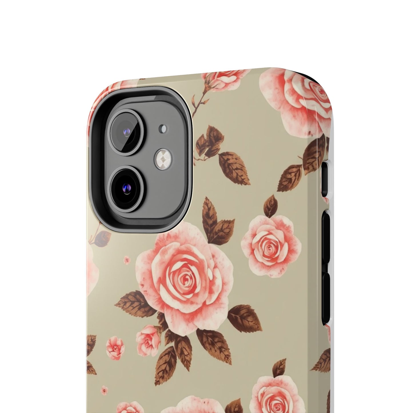 Elegant Floral Tough Phone Case for Stylish Protection - for iPhone