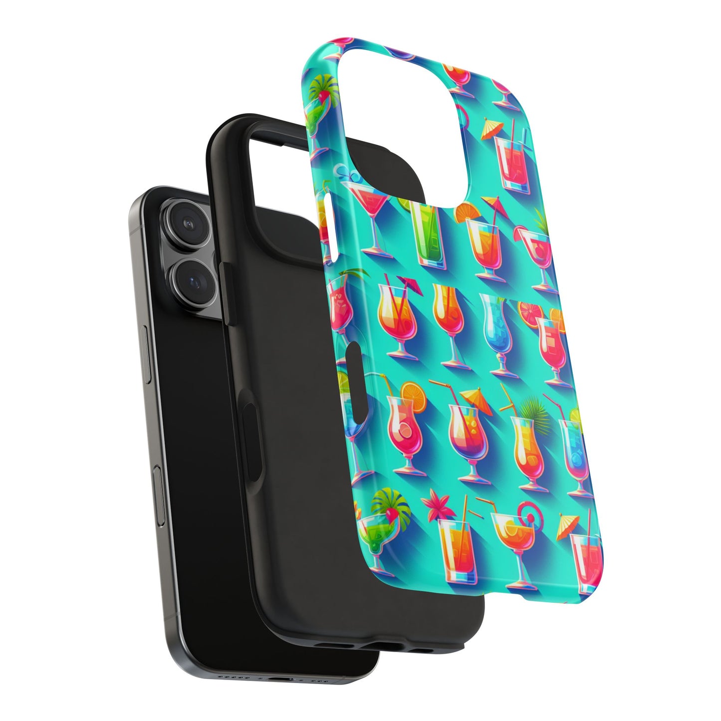 Cocktail Party Phone Case - Fun & Colorful Design for Summer Vibes - for iPhone