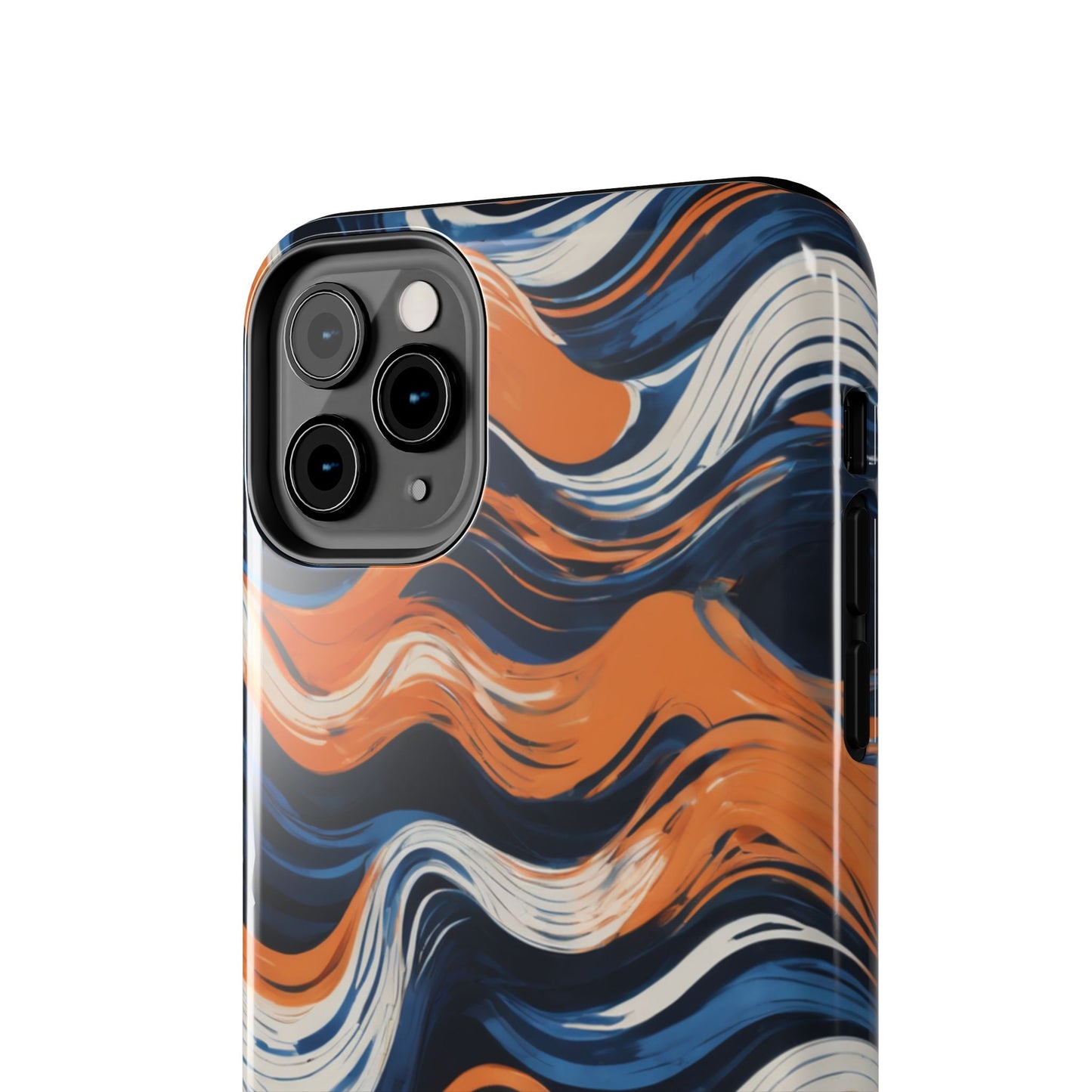 Wave Pattern Tough Phone Case - Stylish and Durable for Modern Lifestyle - for iPhone