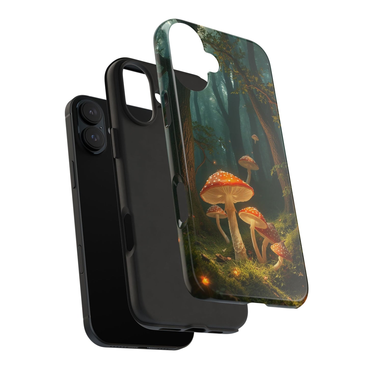 Whimsical Mushroom Tough Phone Case - Forest Fantasy Design