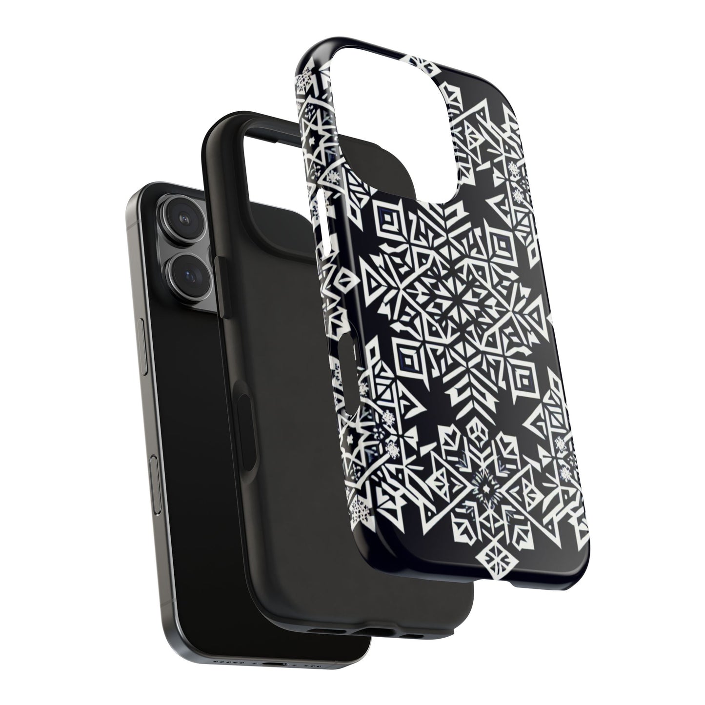 Winter Wonderland Tough Phone Case - Digital Snowflake - for iPhone