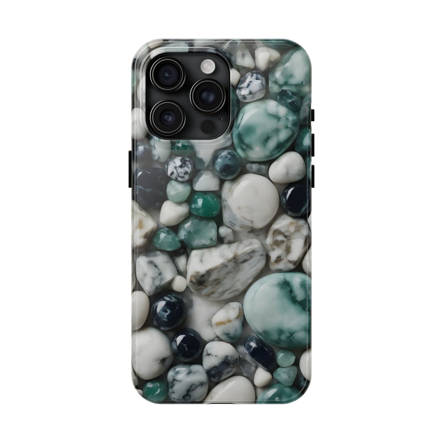 Small Rocks Pattern Tough Phone Case - Stylish & Durable Protection - for iPhone