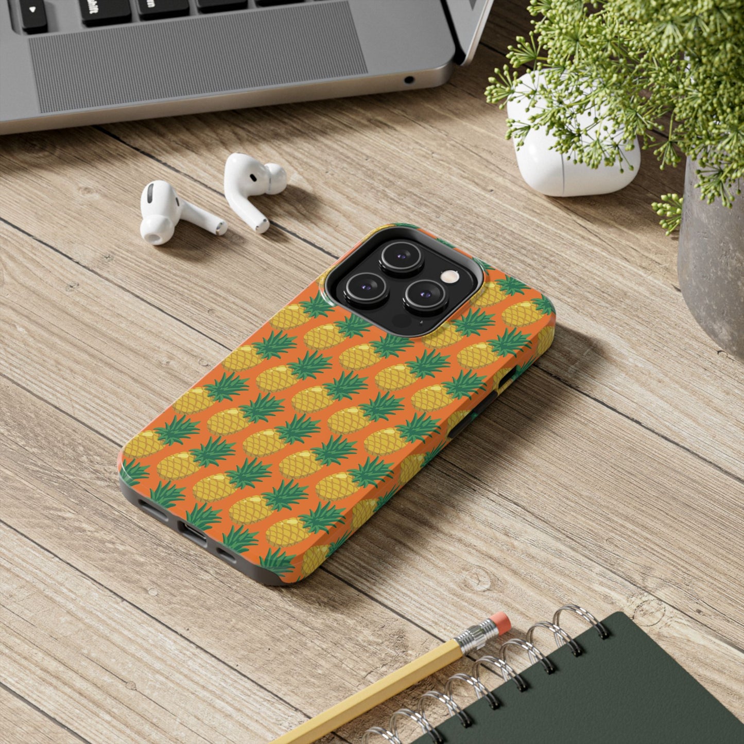 Tough Pineapple Phone Case - Vibrant Tropical Design for Summer Vibes - for iPhone