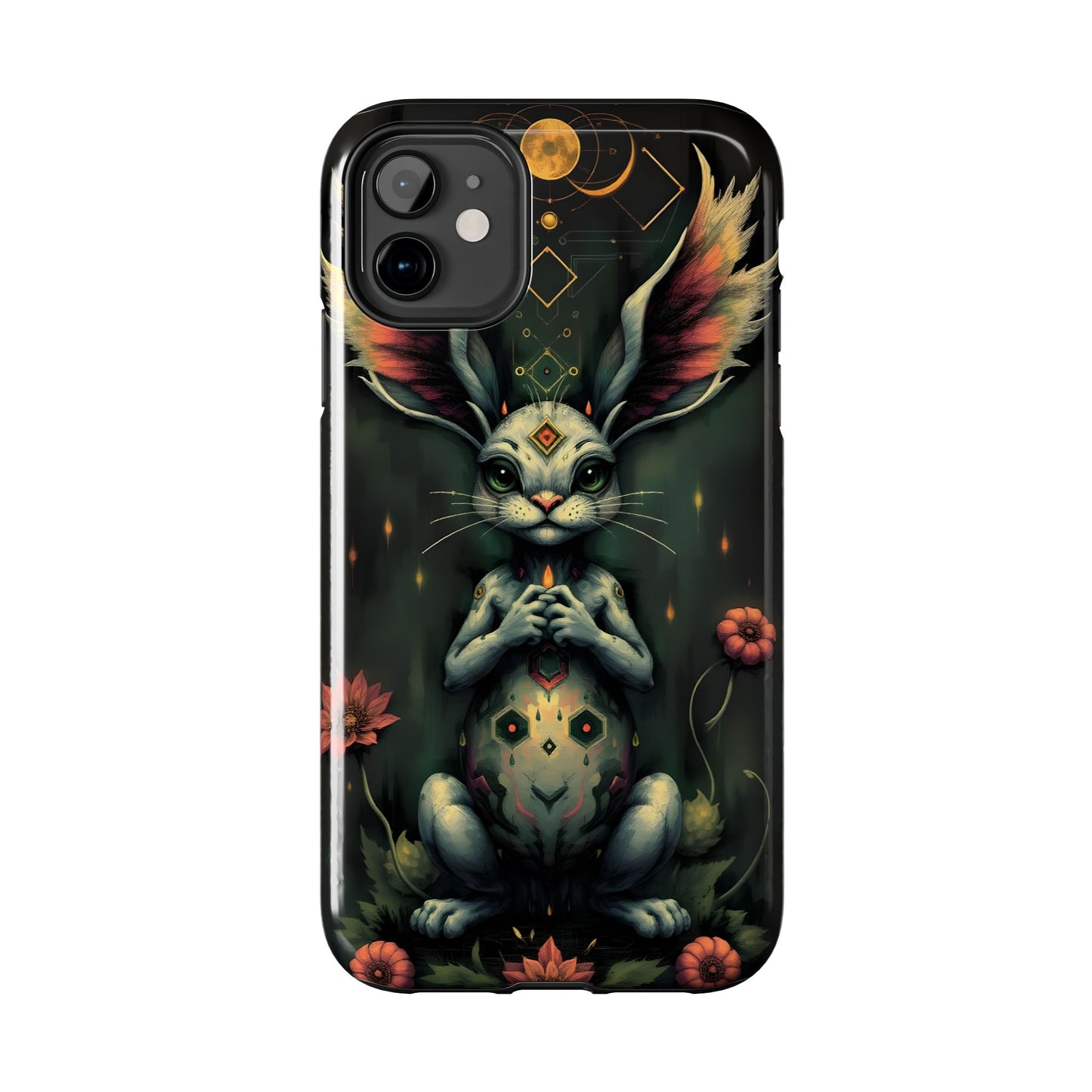 Artistic Rabbit Phone Cases - Unique and Durable Design of Mystical Bunny - for iPhone