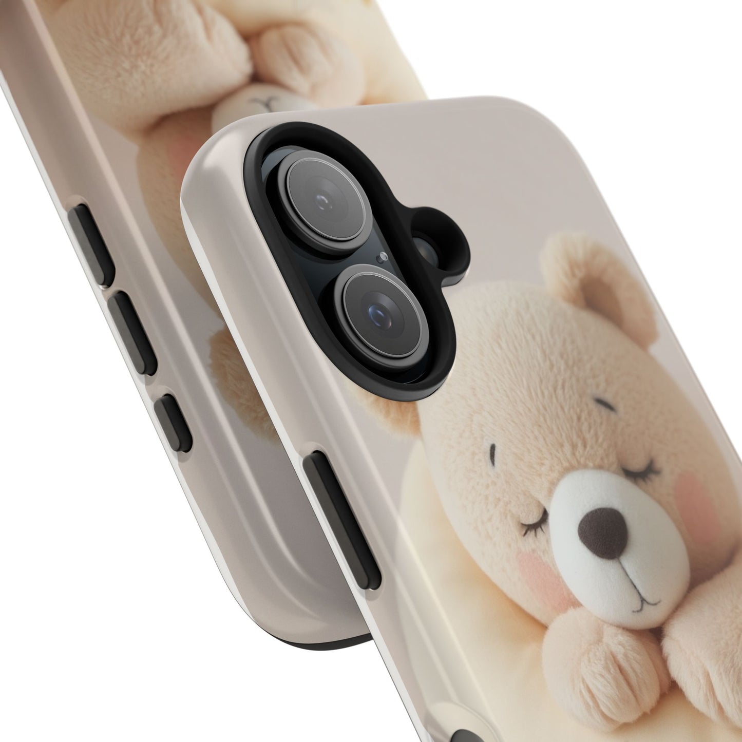 Cute Bear Tough Phone Case - Adorable Baby Animal Design for Kids & Adults