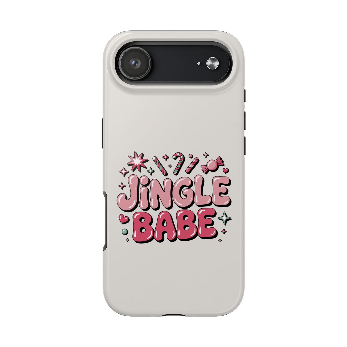 Jingle Babe Tough Phone Case - Festive Holiday Protection for Your iPhone