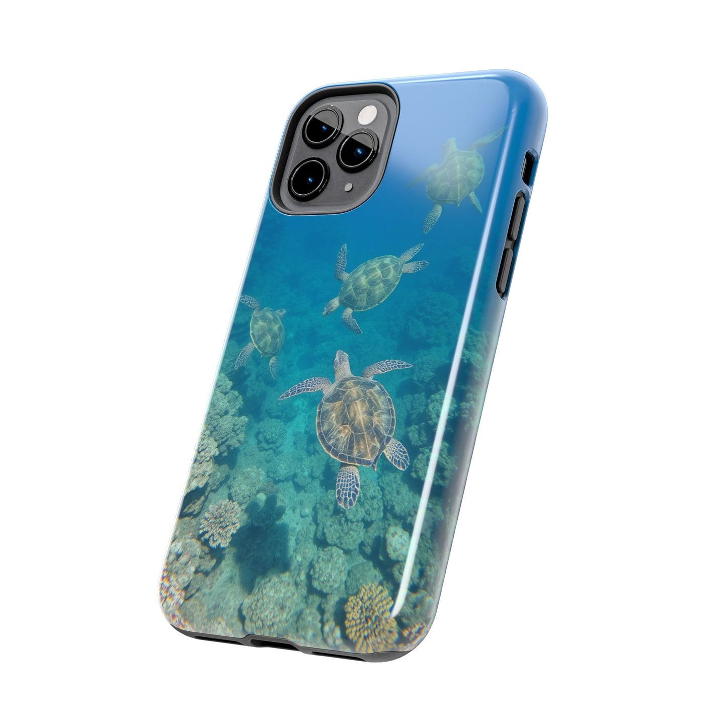 Ocean Turtle Tough Phone Cases - Durable Protection with Marine Art