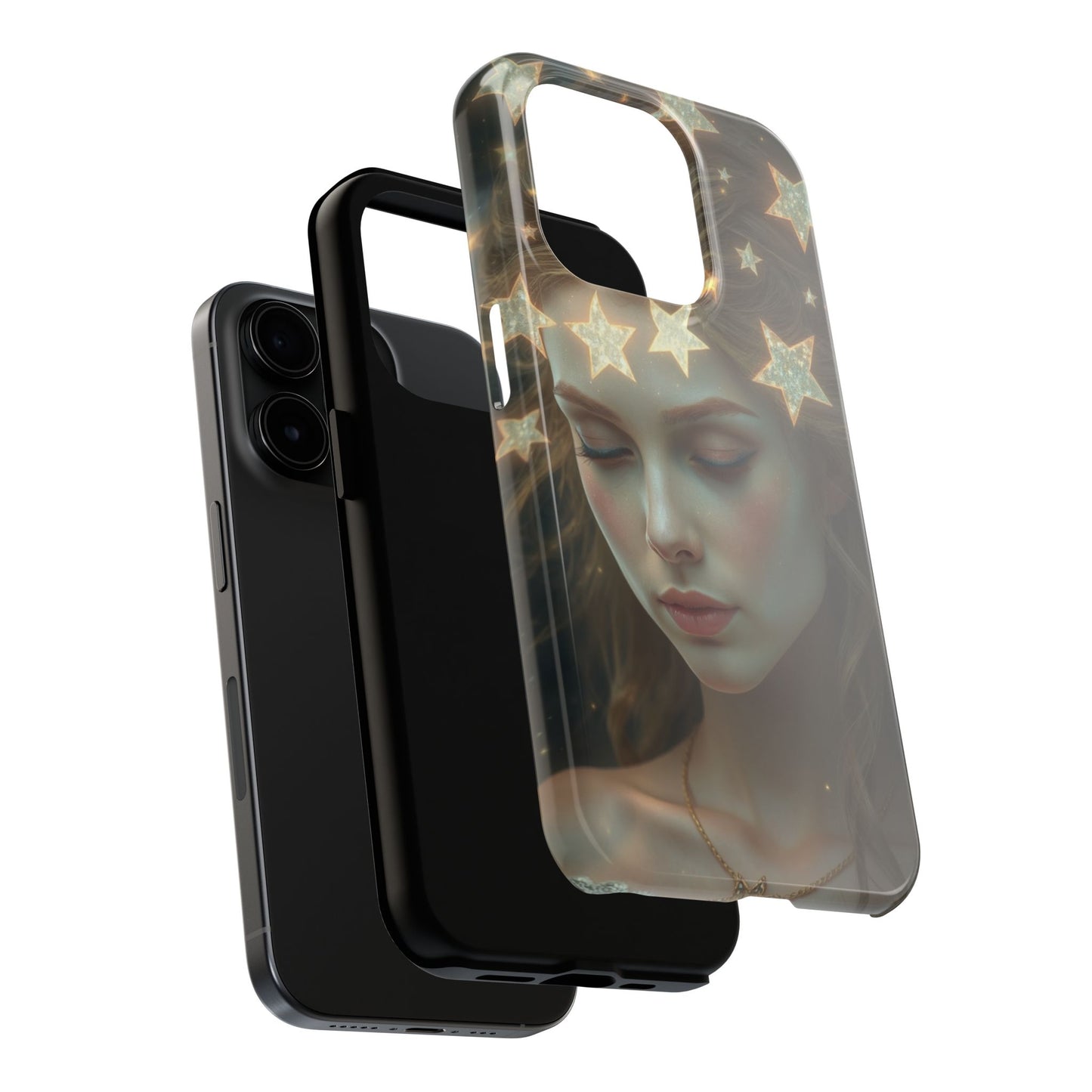 Celestial Dream Tough Phone Case - Artistic Starry Design for Style Enthusiasts