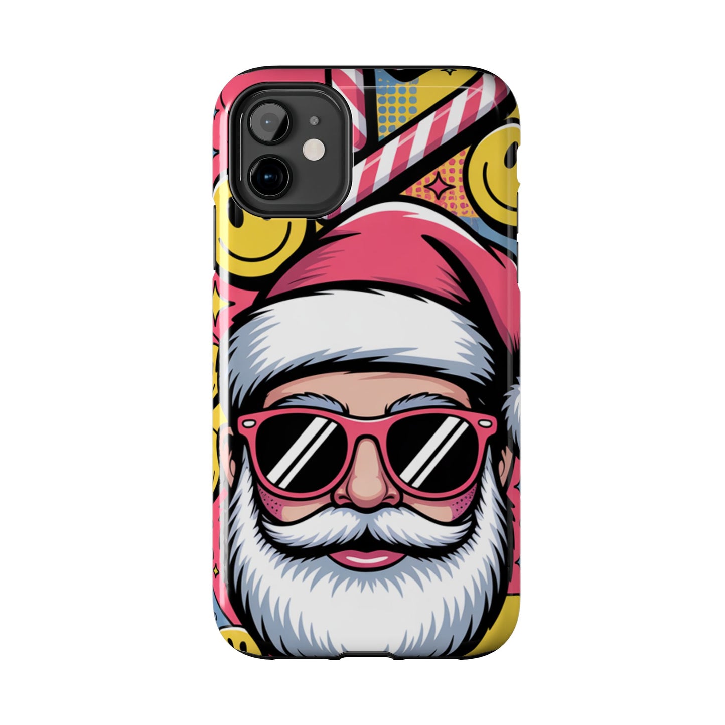 Pop Art Santa Sunglasses Tough Phone Case for Holiday Vibes