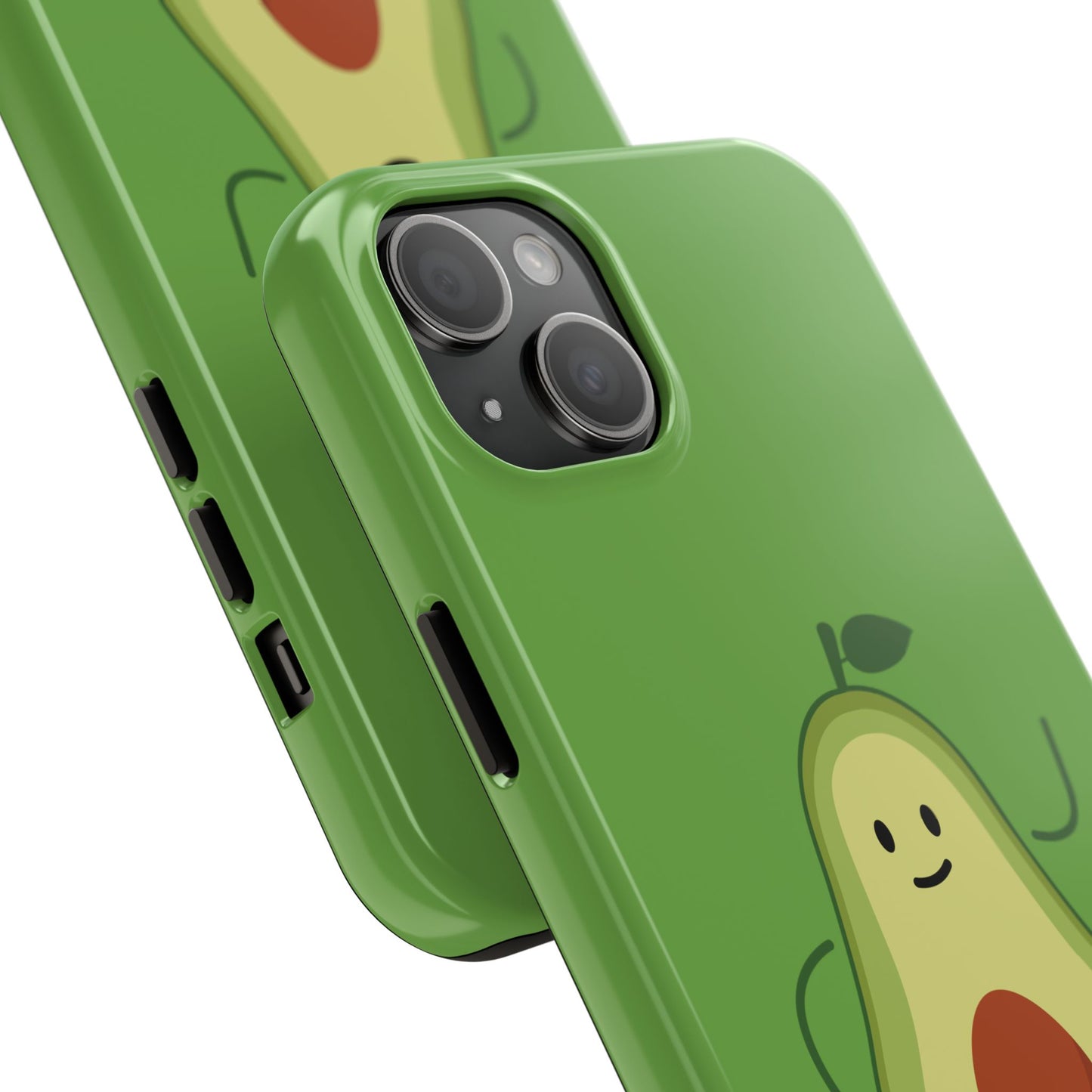 Vegan Avocado Tough Phone Case - Cute & Durable Phone Cover - for iPhone