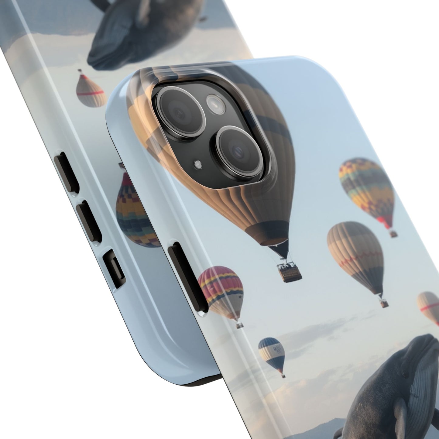 Whale Hot Air Balloon Tough Phone Case - Adventure & Nature Lovers