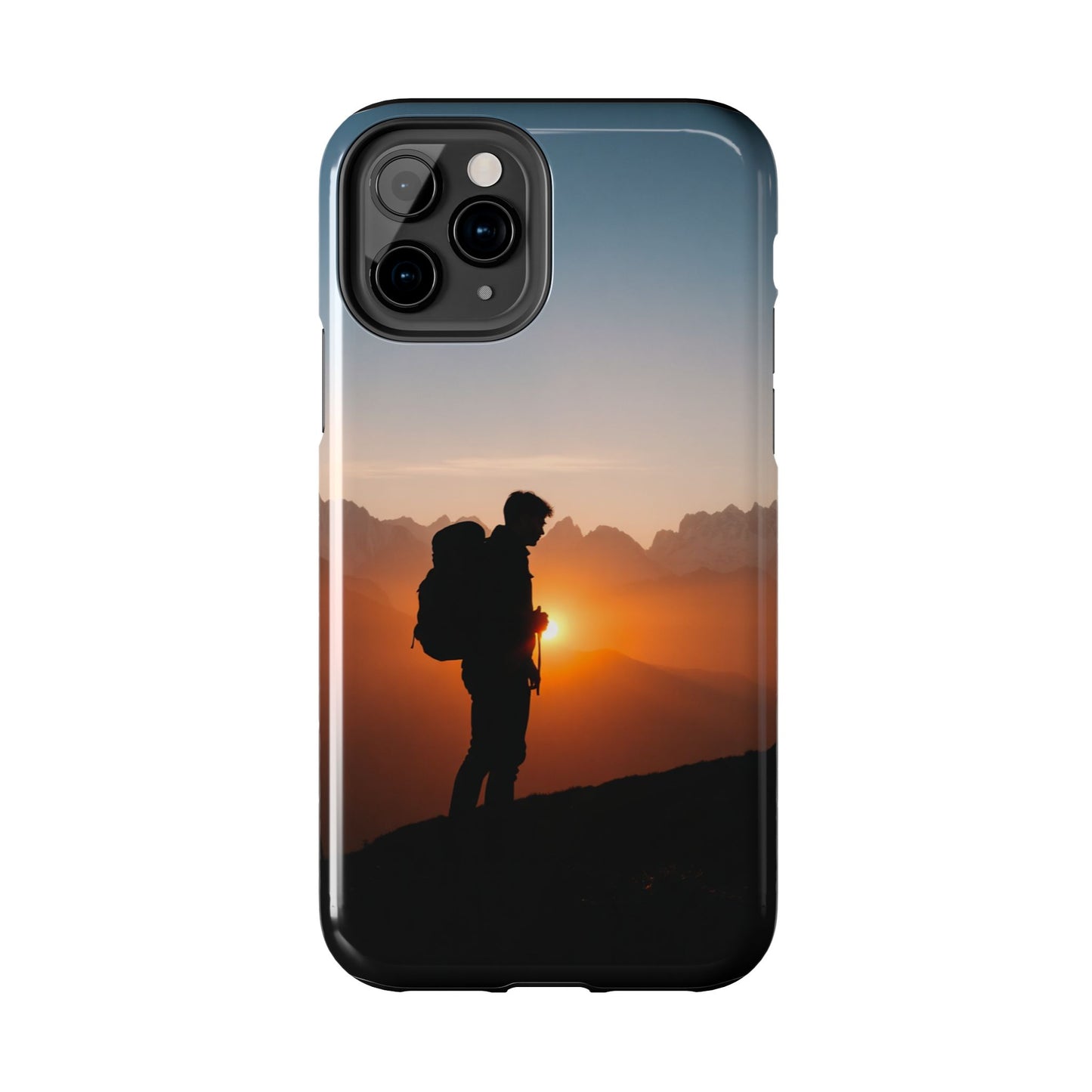 Explorer Adventure Sunset Mountain iPhone Case
