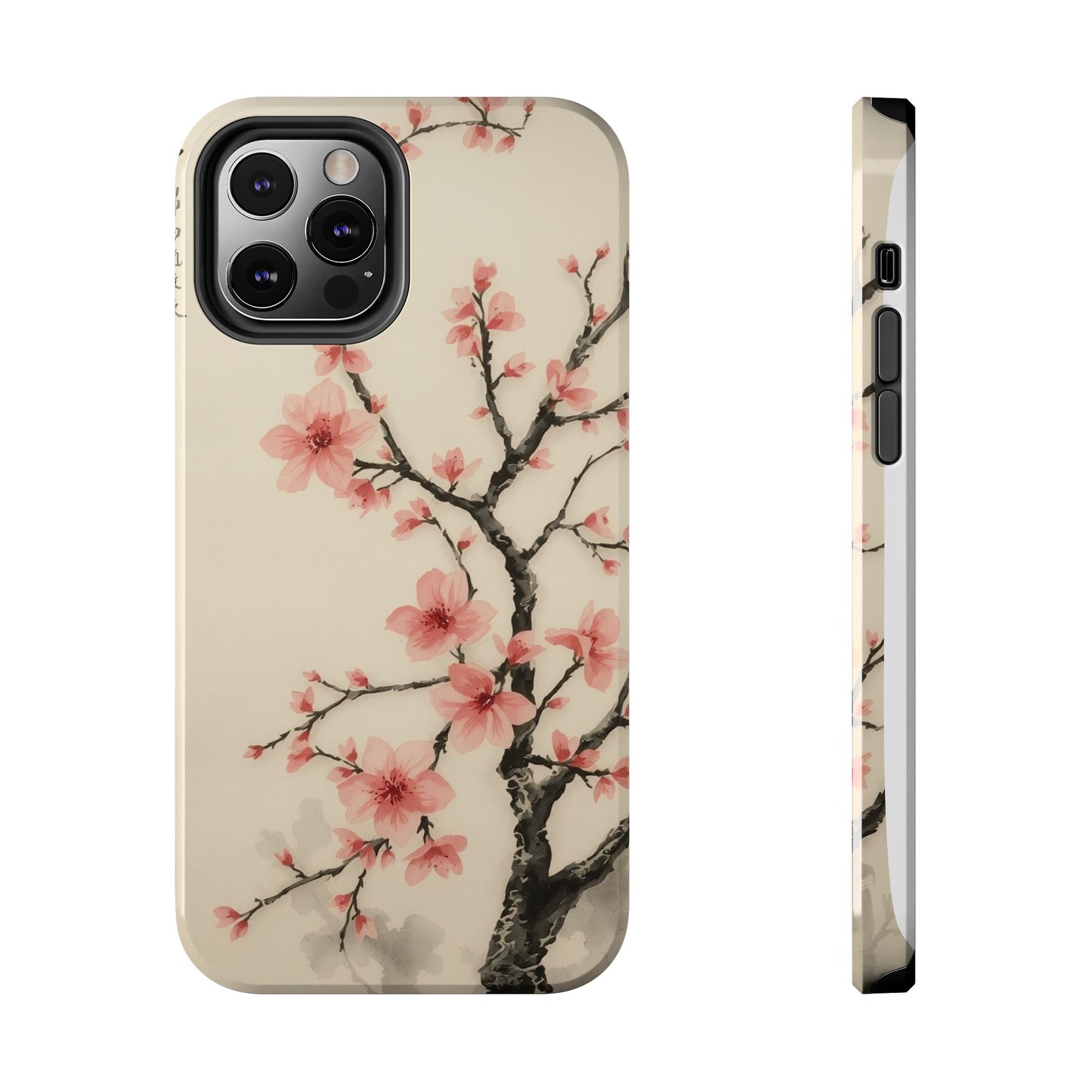 Cherry Blossom Tough Phone Case - Stylish Protection for Nature Lovers