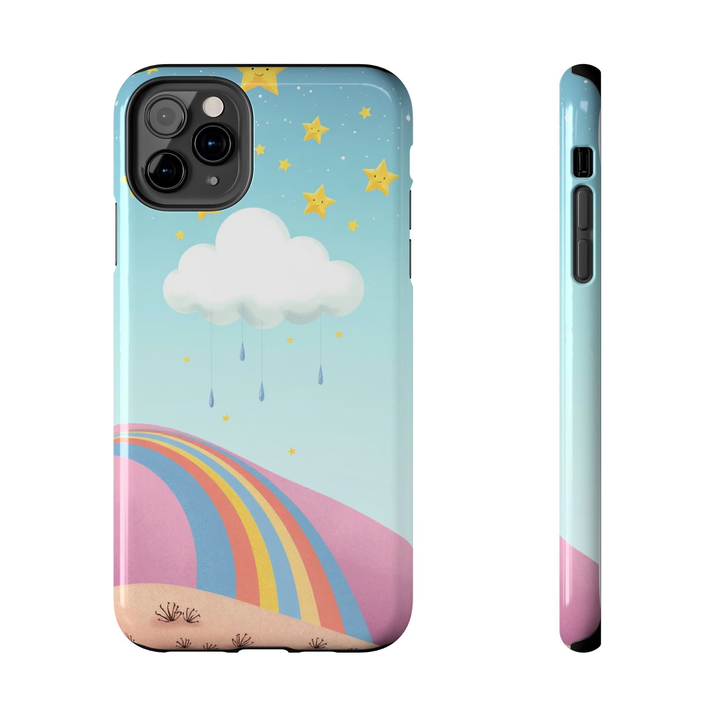 Colorful Rainbow Phone Case - Durable Tough Design for Adventurers