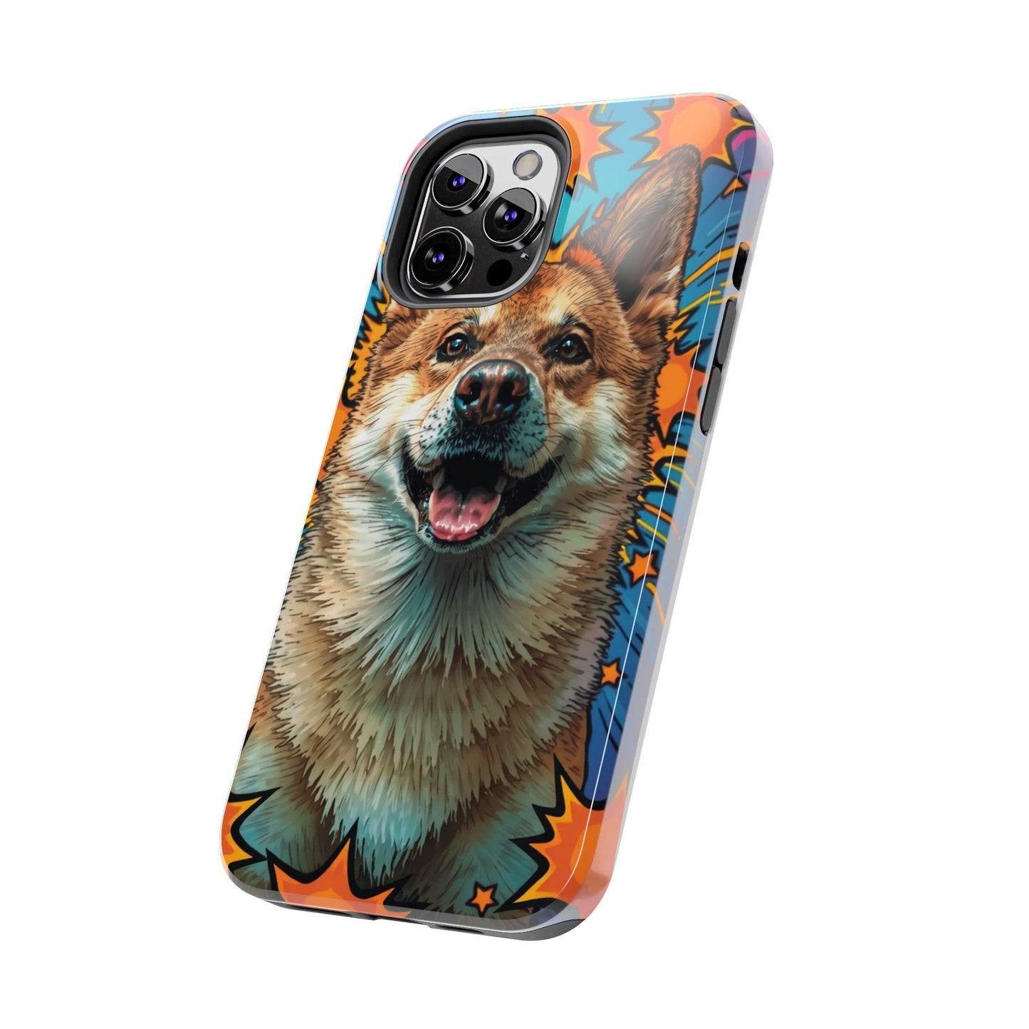 Vibrant Corgi Tough Phone Case - Fun Design for Pet Lovers
