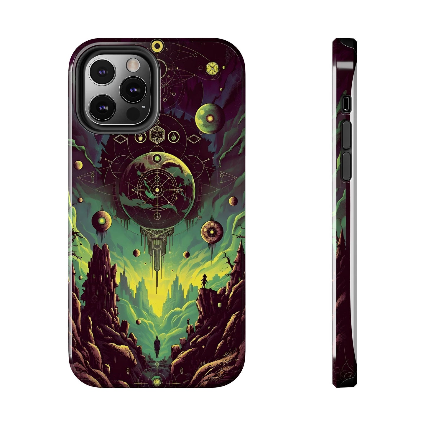 Cosmic Adventure Tough Phone Case - Galaxy Design for Space Enthusiasts - for iPhone
