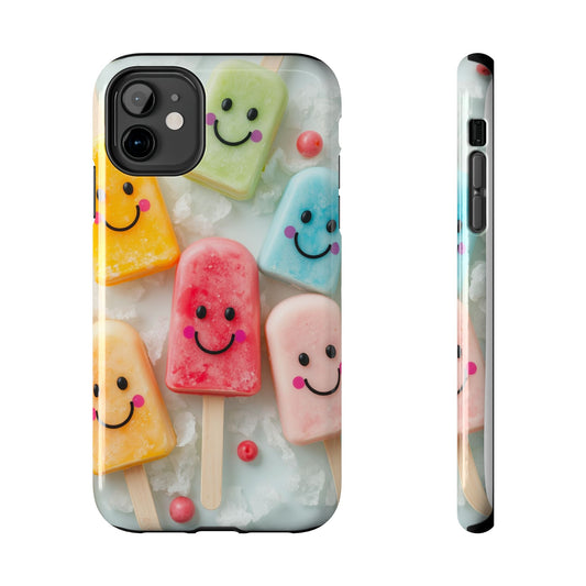 Cute Smile Popsicle Tough Phone Case - Fun Protection for Your Device