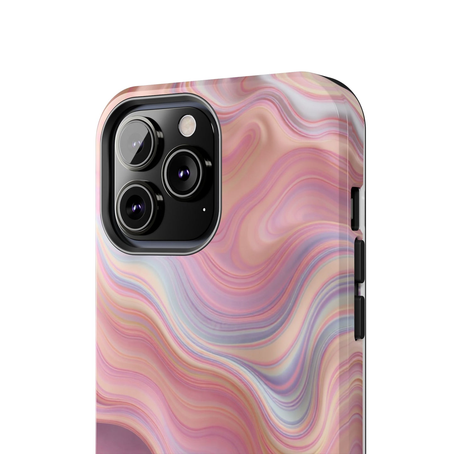 Stylish Tough Phone Cases - Abstract Pink Marble Design
