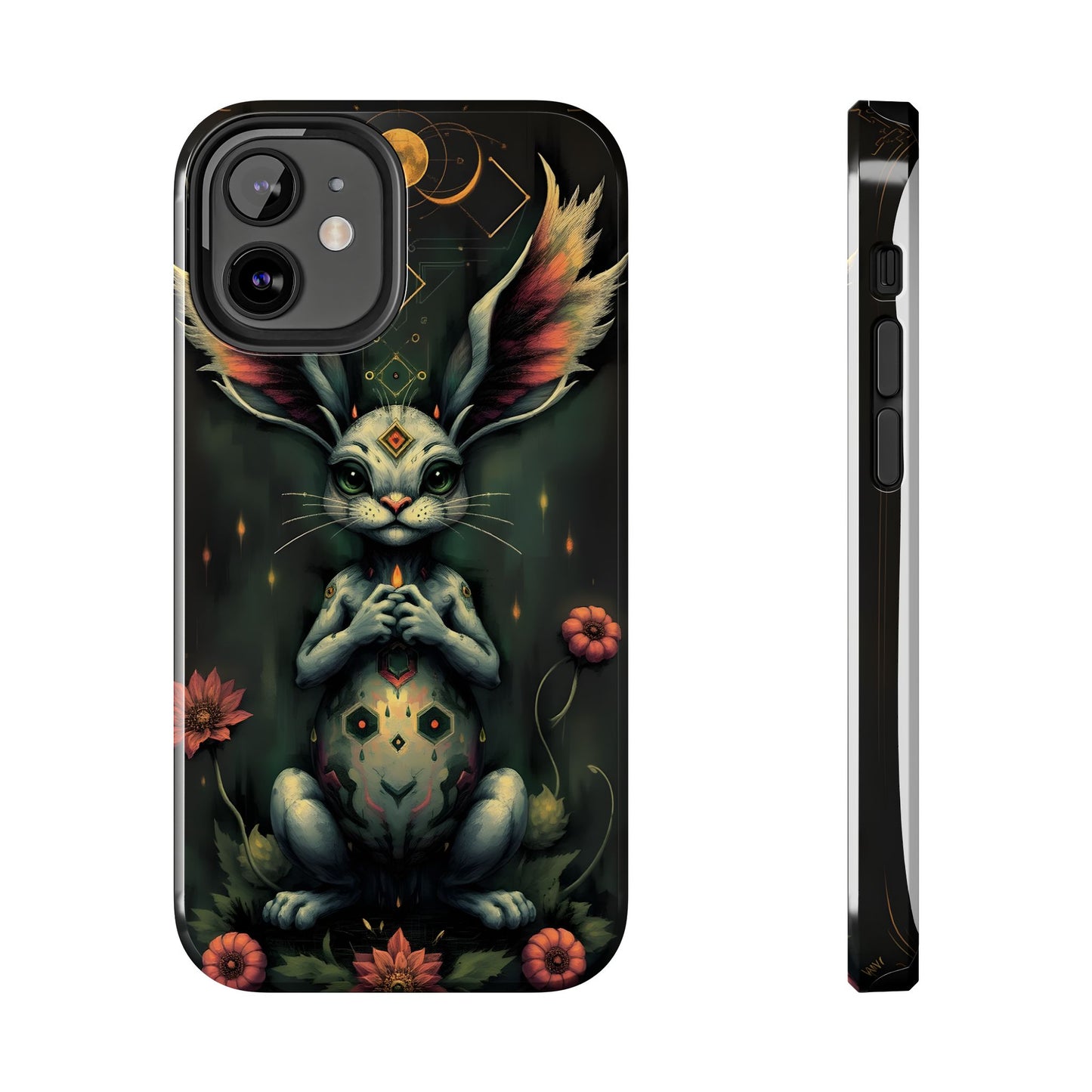 Artistic Rabbit Phone Cases - Unique and Durable Design of Mystical Bunny - for iPhone