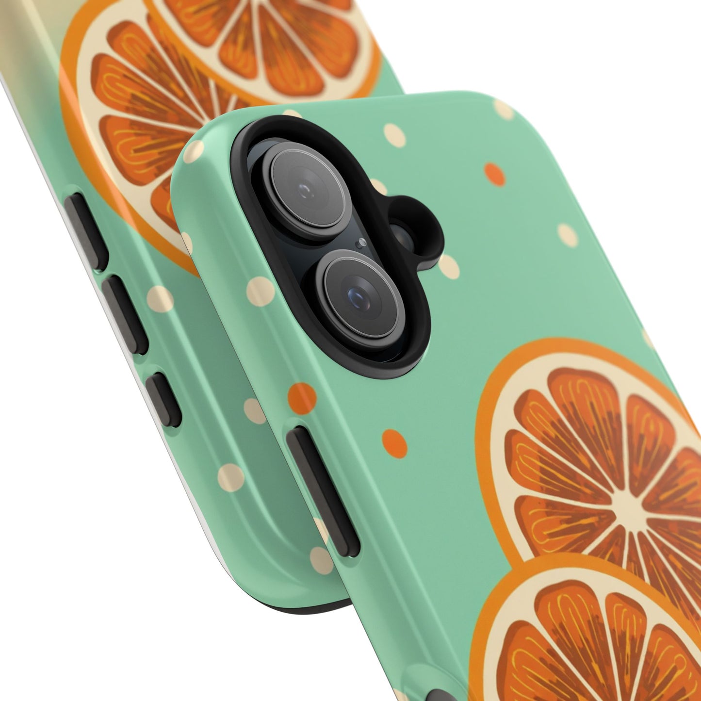 Citrus Vibe Tough Phone Case - Fun Orange Slice Design