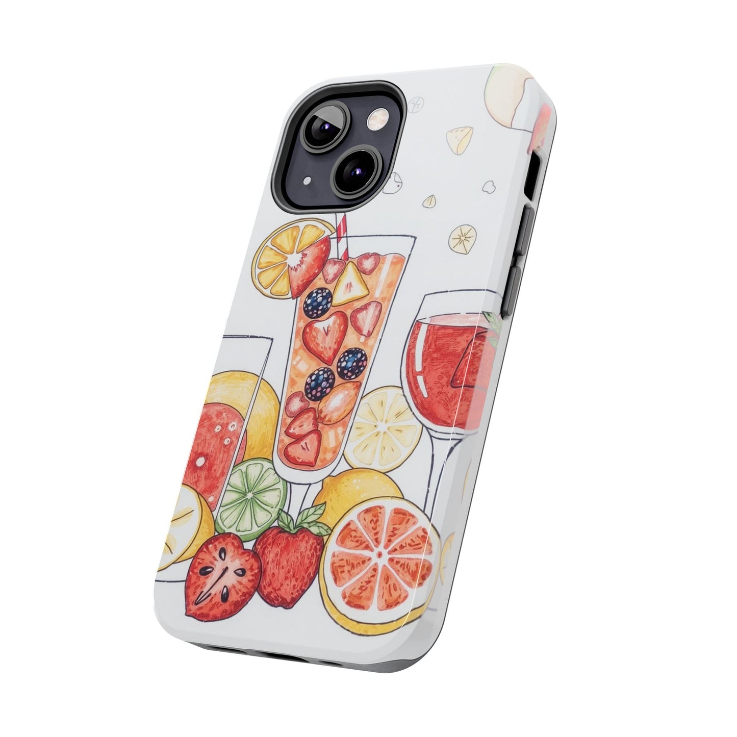 Colorful Fruit Cocktail Tough Phone Case - Perfect for Summer Vibes