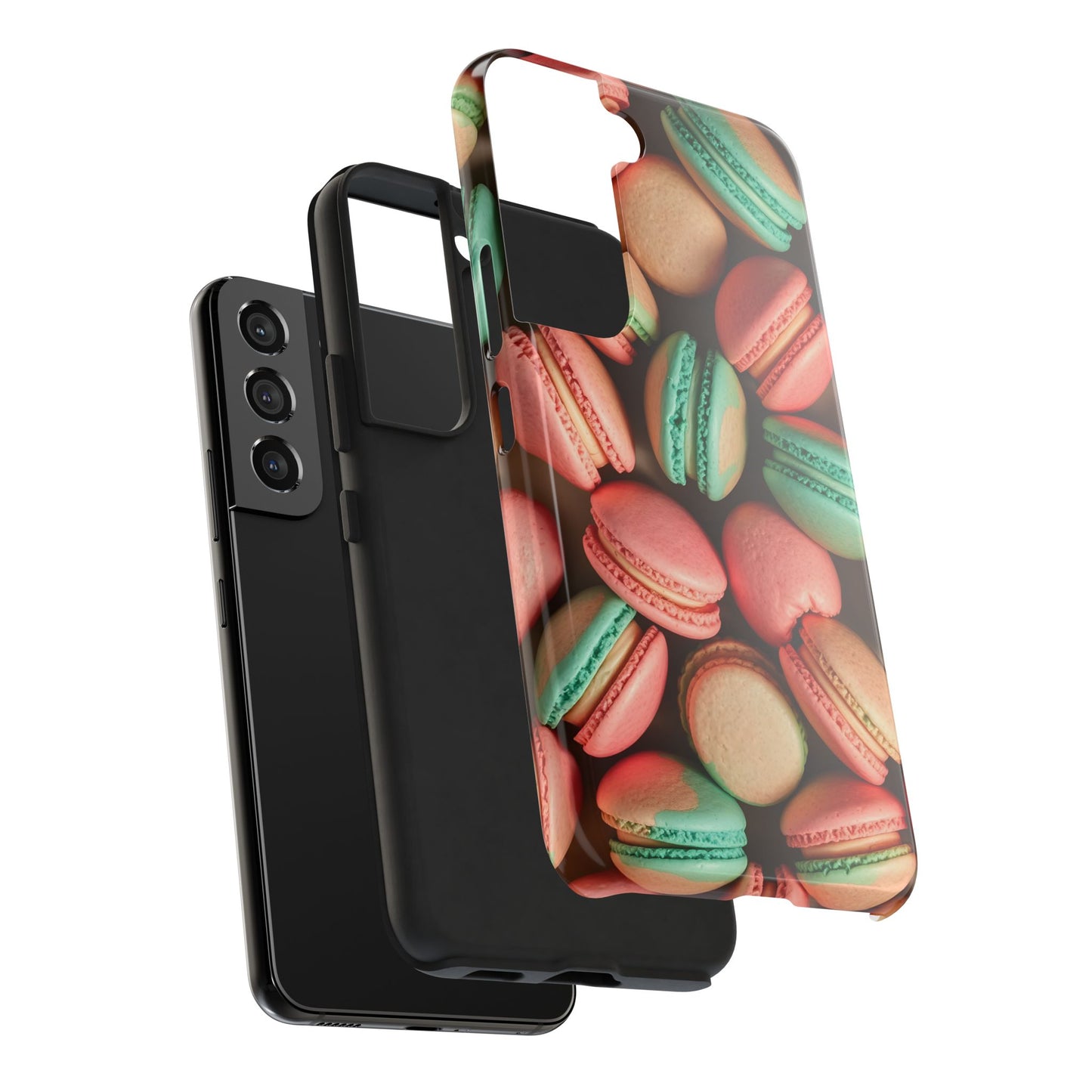 Colorful Tasty Macarons Tough Phone Case - Durable Protection with Sweet Aesthetic - for iPhone