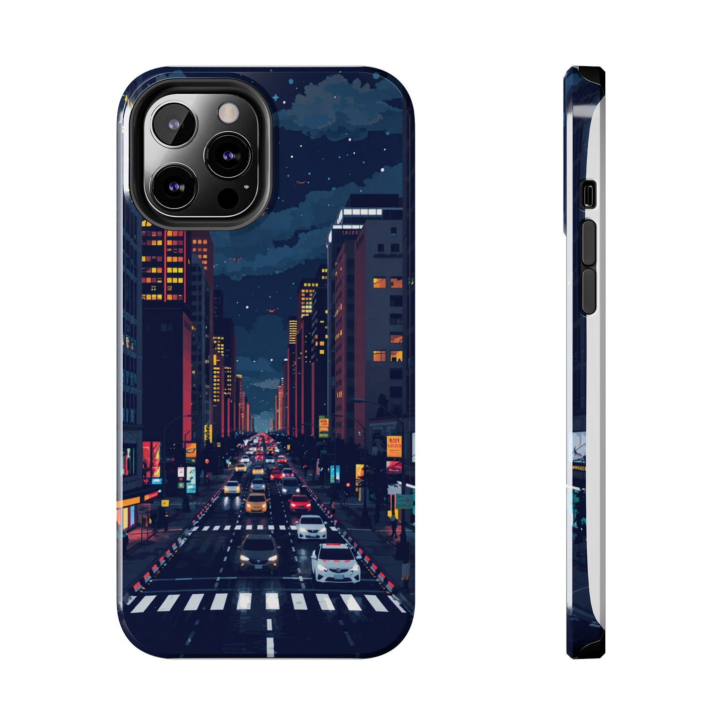 Urban Nightlife Tough Phone Case - Durable & Stylish Protection