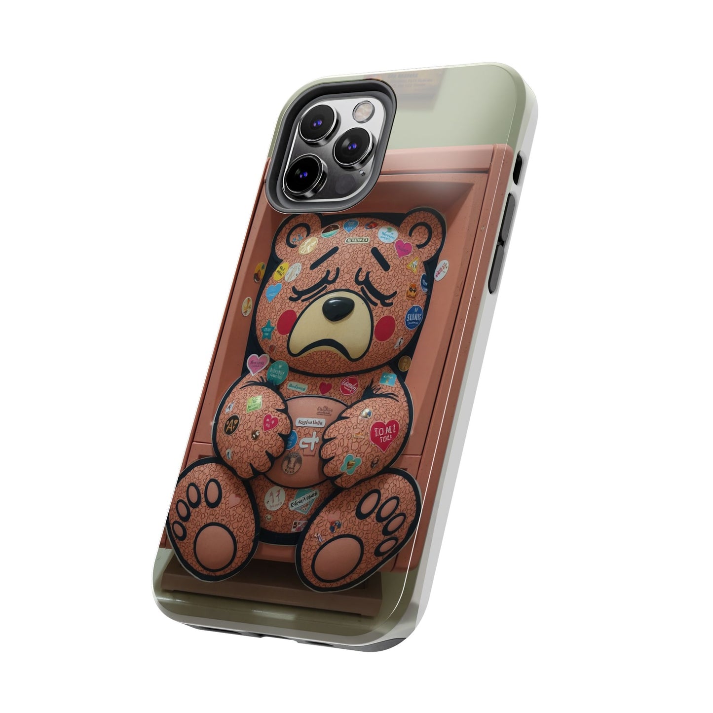 Cute Bear Tough Phone Case - Durable Protection with Fun Design