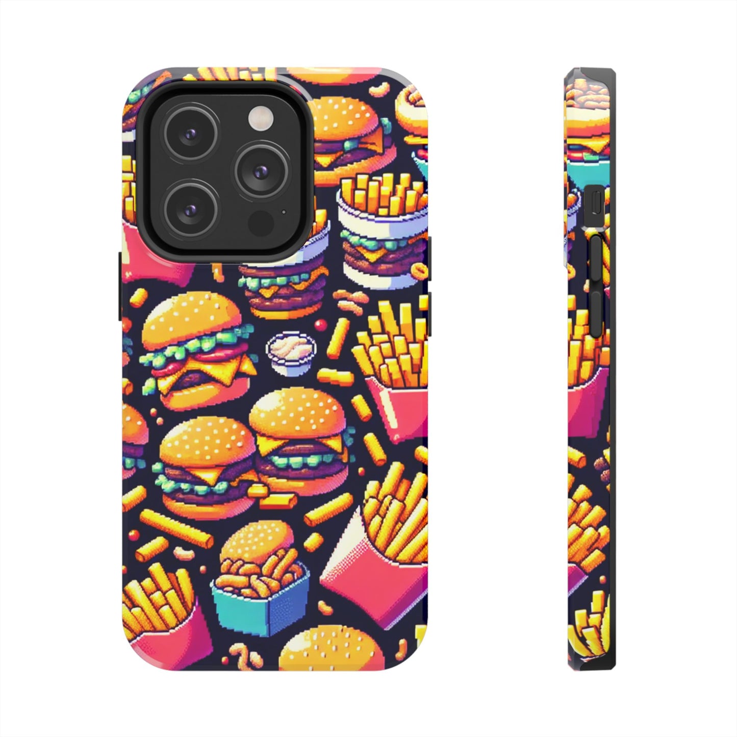 Retro Fast Food Phone Case - Tough and Durable - for iPhone