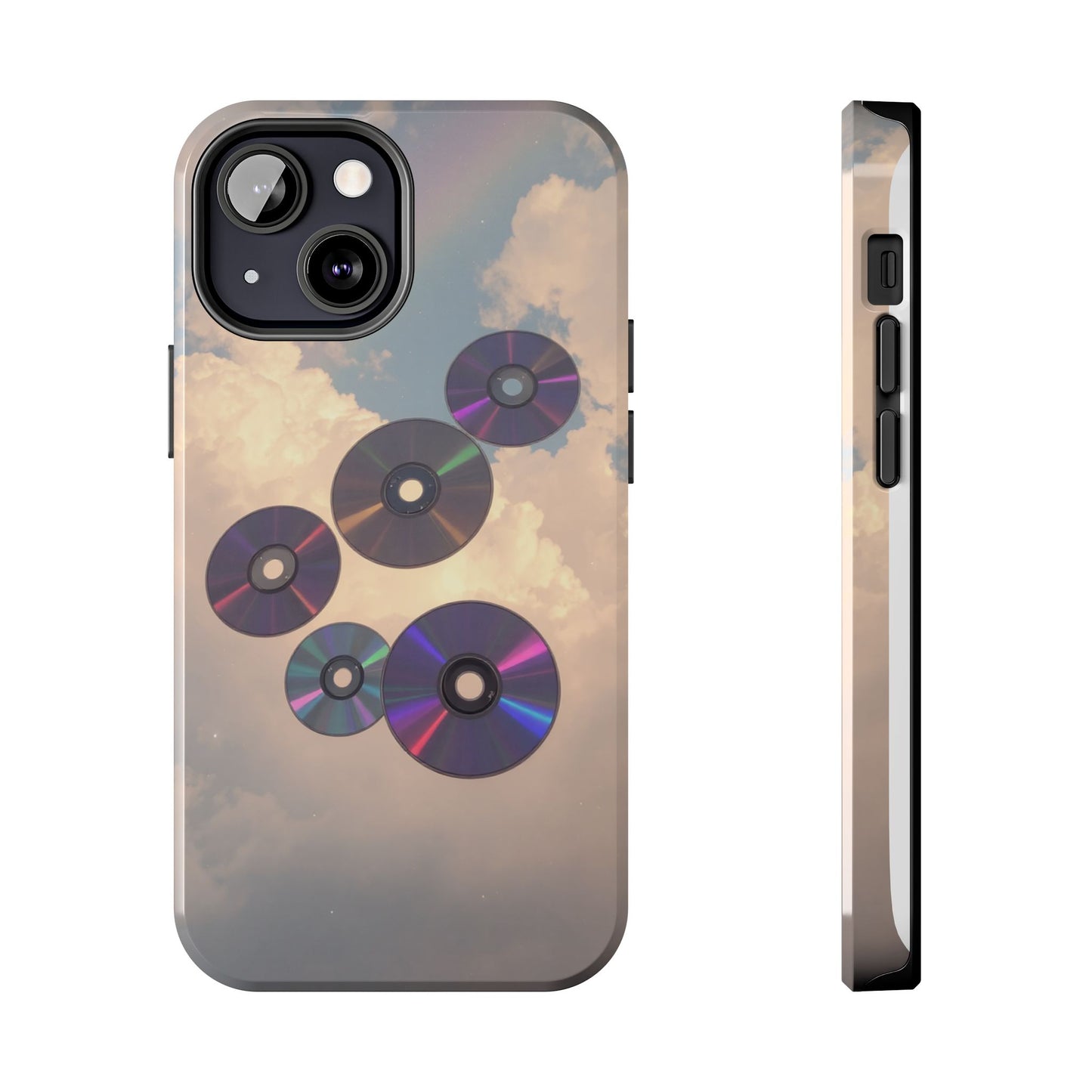 Vibrant Cloud CD Tough Phone Case - Durable and Stylish