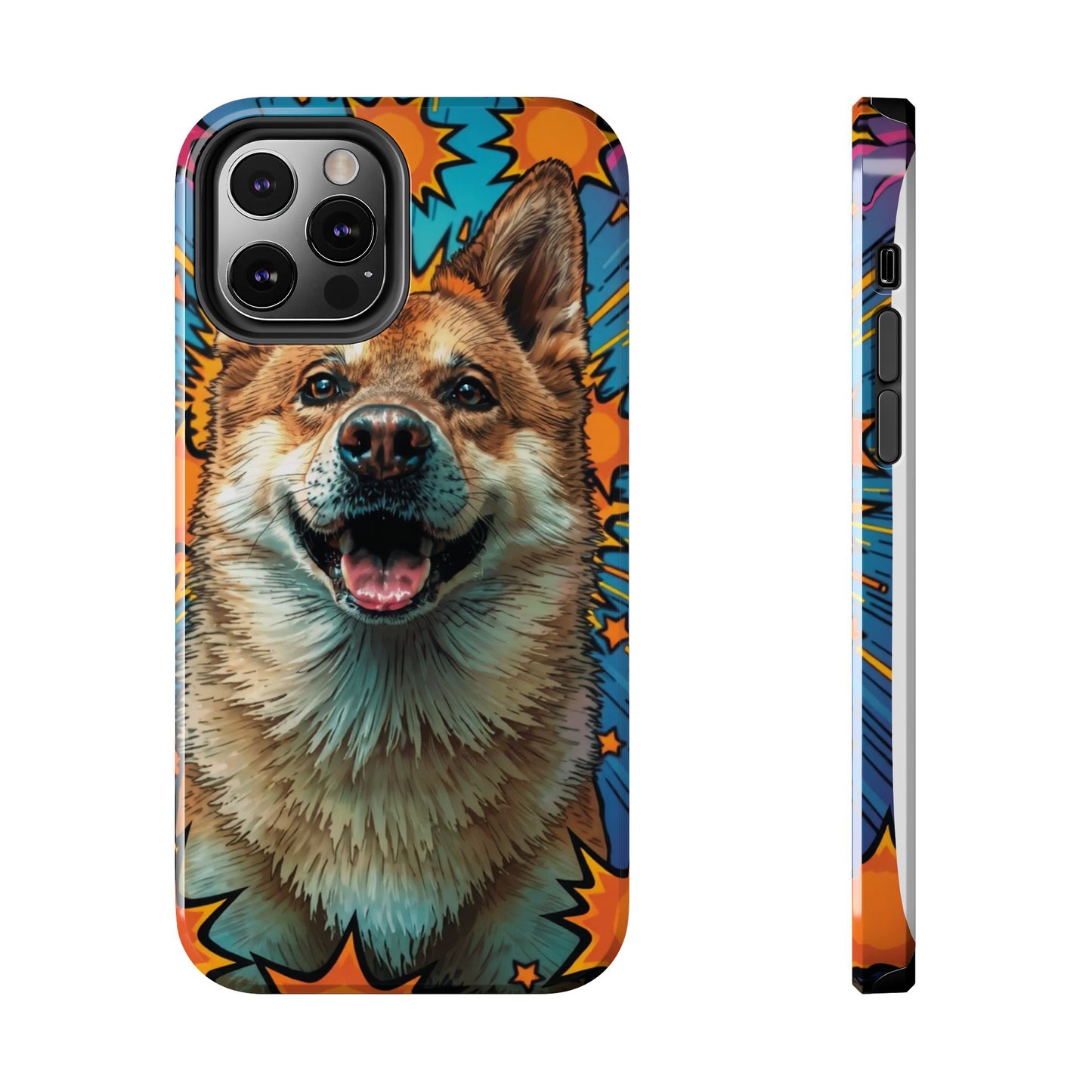 Vibrant Corgi Tough Phone Case - Fun Design for Pet Lovers