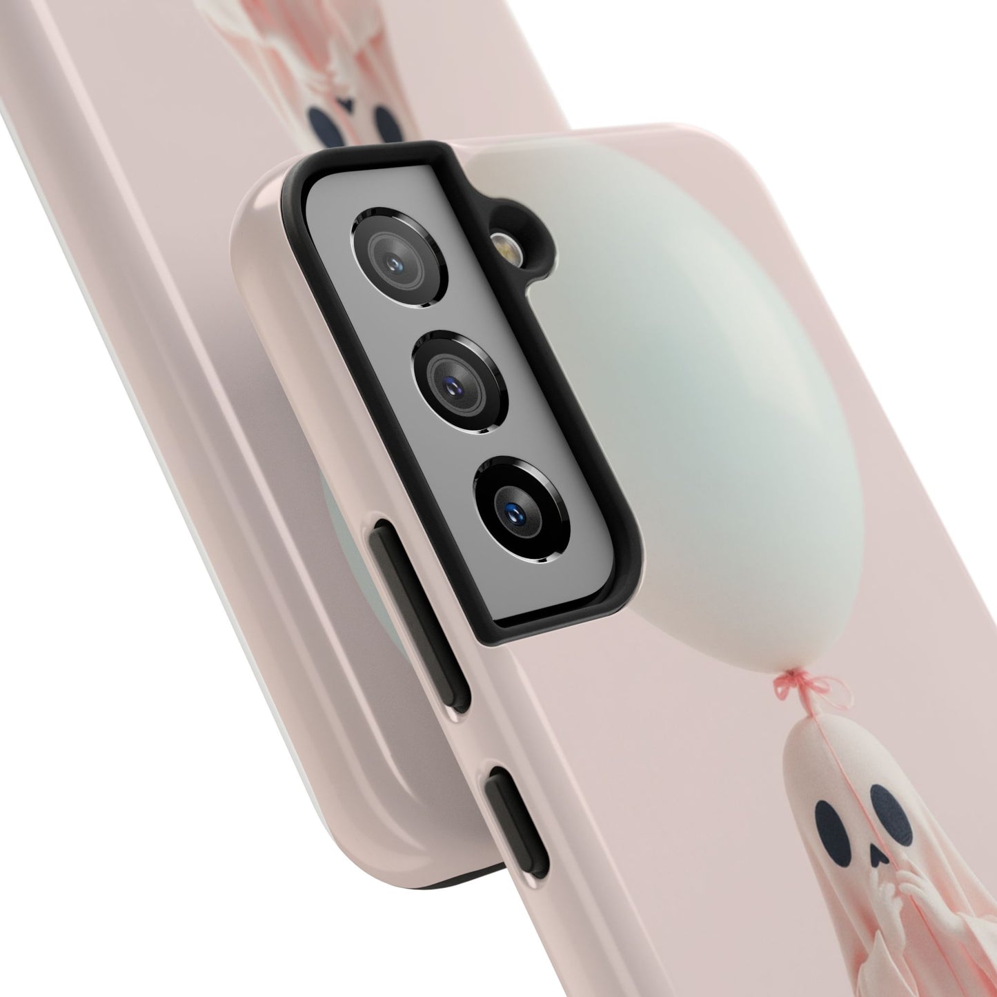 Cute Ghost Phone Case with Balloon - Tough Protection for Spooky Vibes