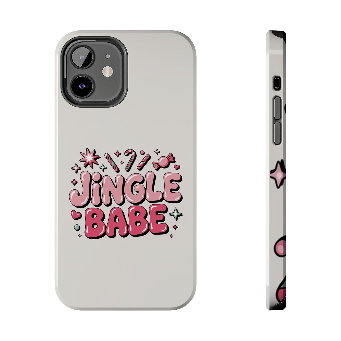 Jingle Babe Tough Phone Case - Festive Holiday Protection for Your iPhone