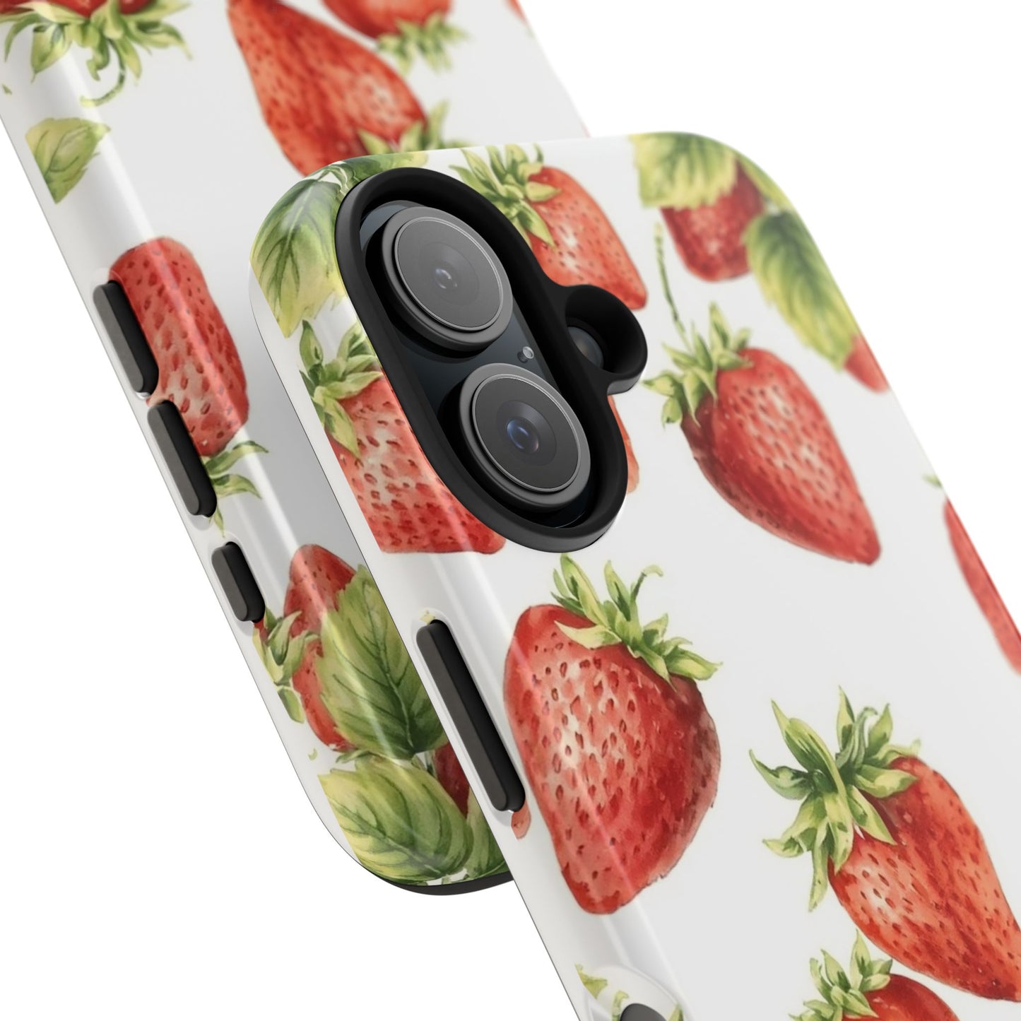 Strawberry Tough Phone Case - Durable Protection with a Fresh Design - for iPhone