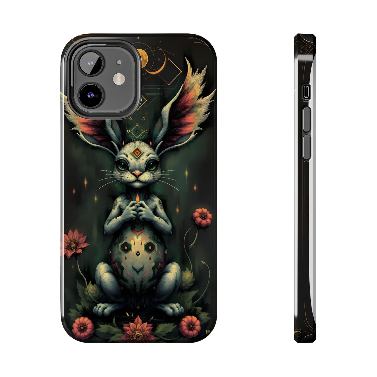 Artistic Rabbit Phone Cases - Unique and Durable Design of Mystical Bunny - for iPhone