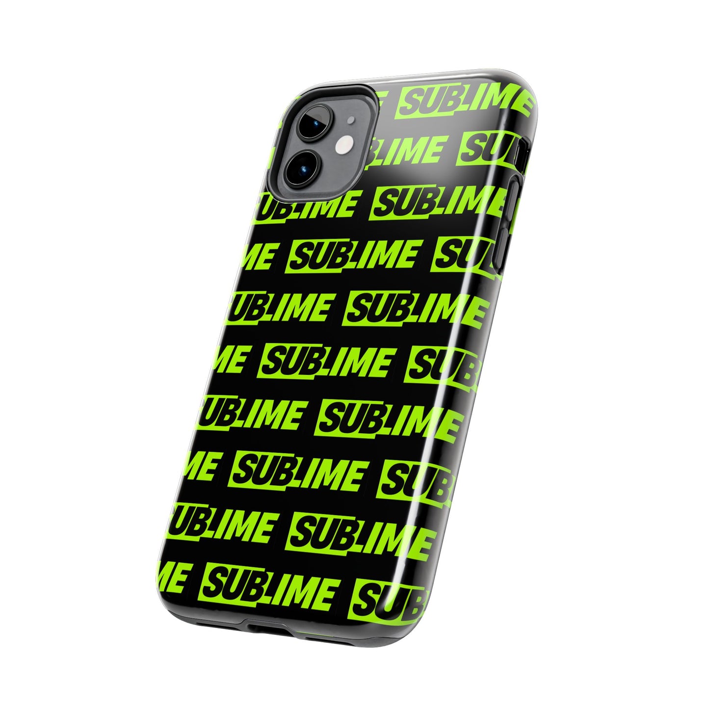 Sublime Text Pattern Tough Phone Case - Vibrant Protective Cover for iPhone