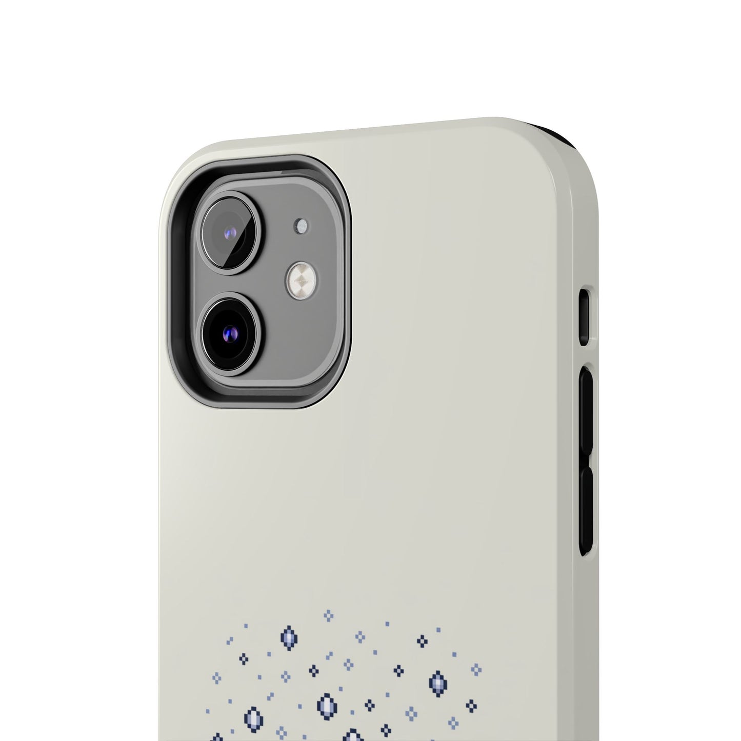 Snowy Vibe Tough Phone Case - Let It Snow Loading Design Pixel Art