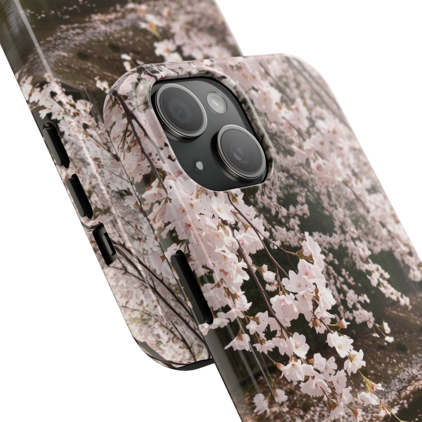 Cherry Blossom Tough Phone Cases - Durable Protection with Floral Serenity