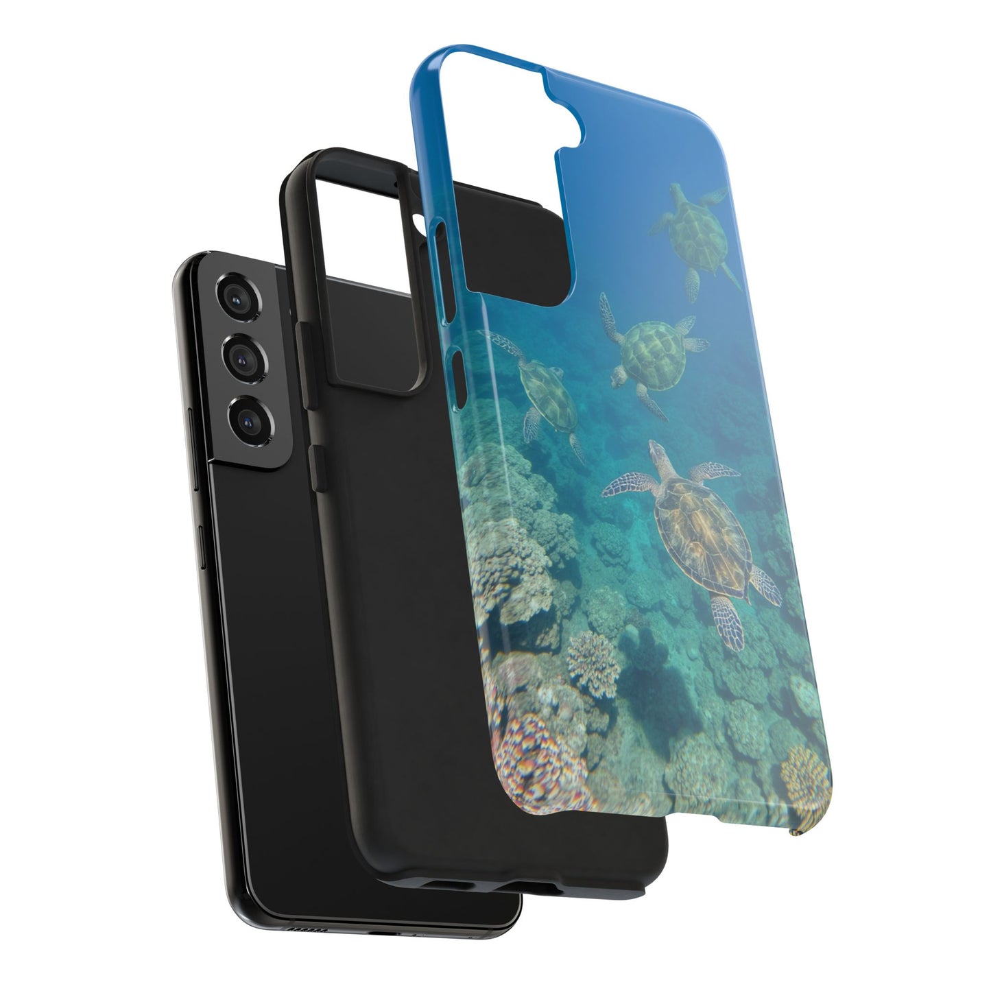 Ocean Turtle Tough Phone Cases - Durable Protection with Marine Art