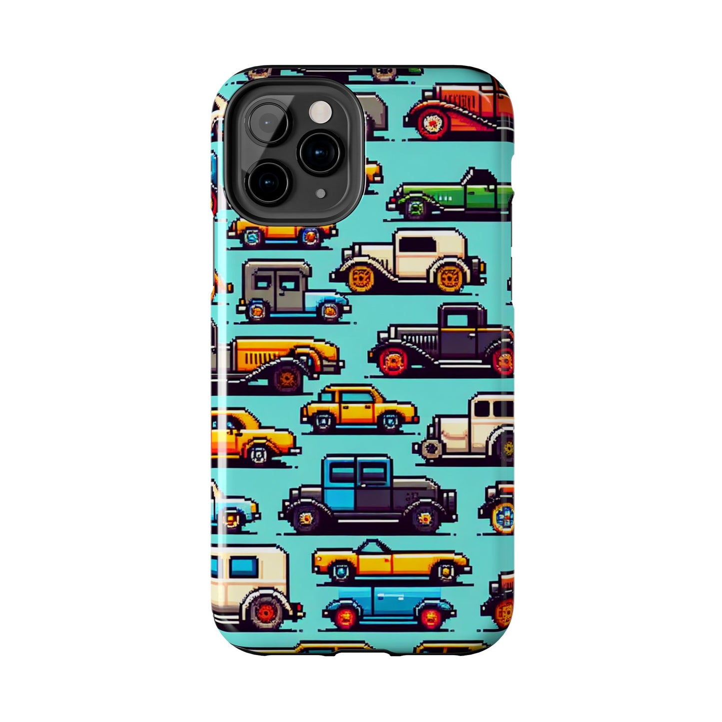 Retro Car Pixel Art Tough Phone Case - Durable & Stylish Protection - for iPhone