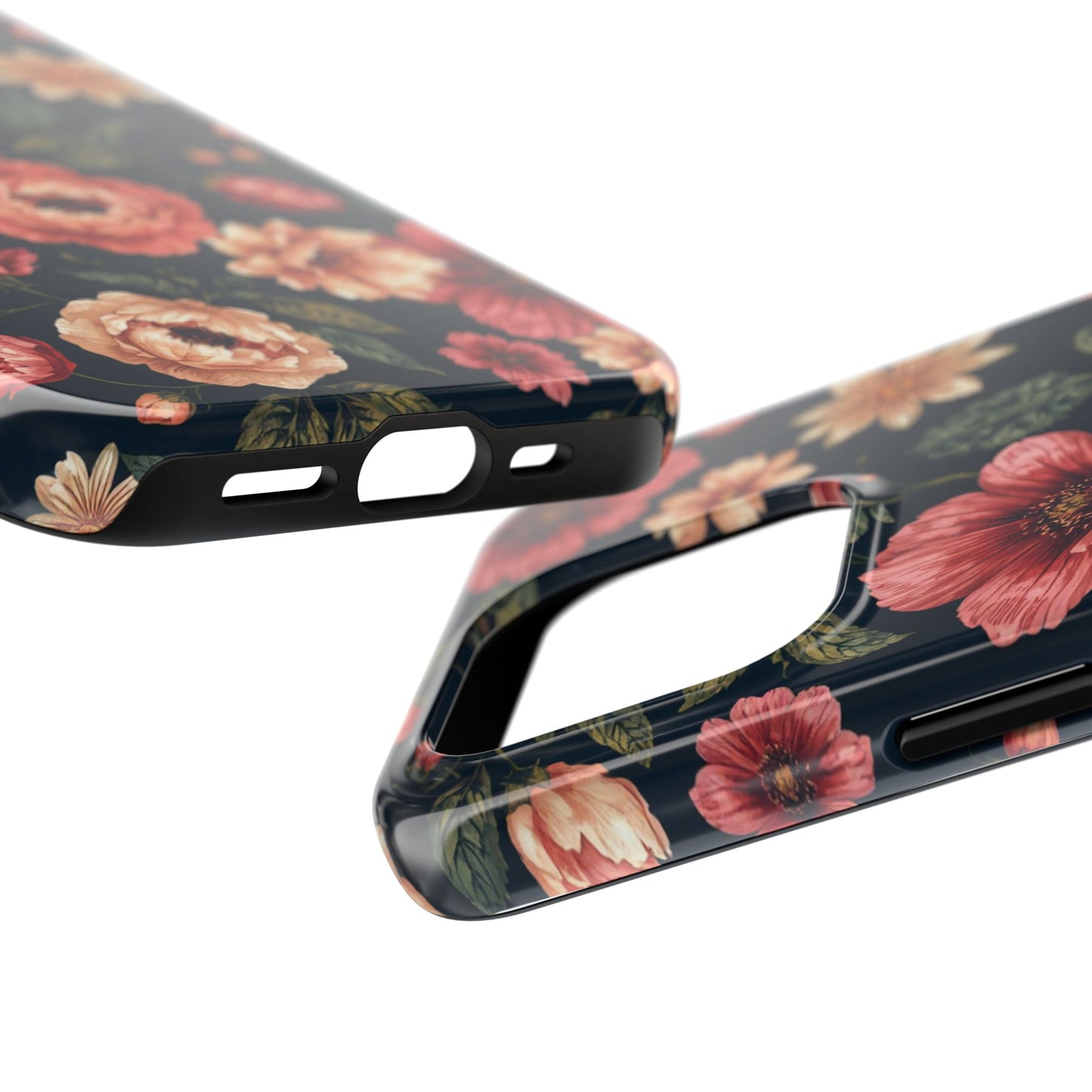 Spring Power! Floral Tough Phone Case - Durable Protection with Elegant Flower Design - for iPhone