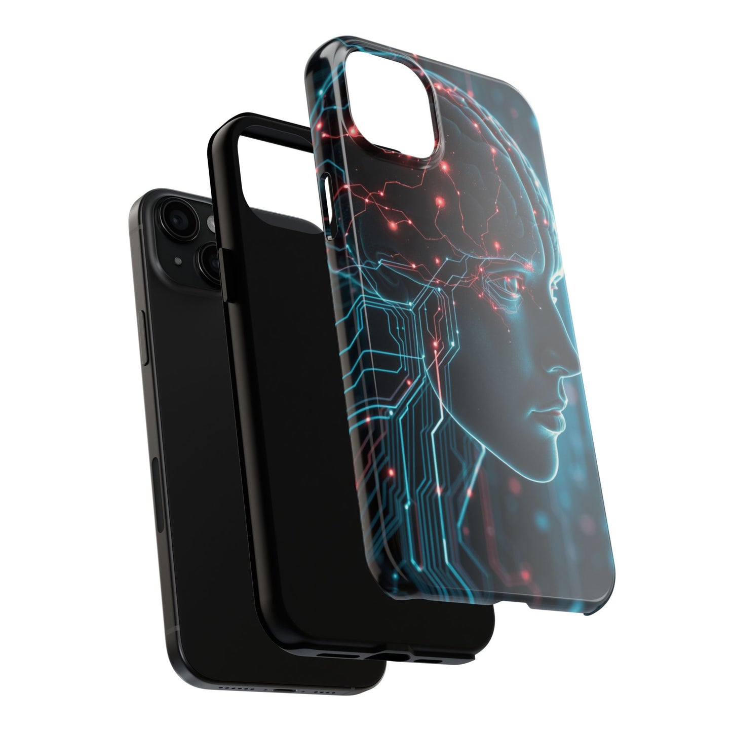 Futuristic Brain Design Tough Phone Case