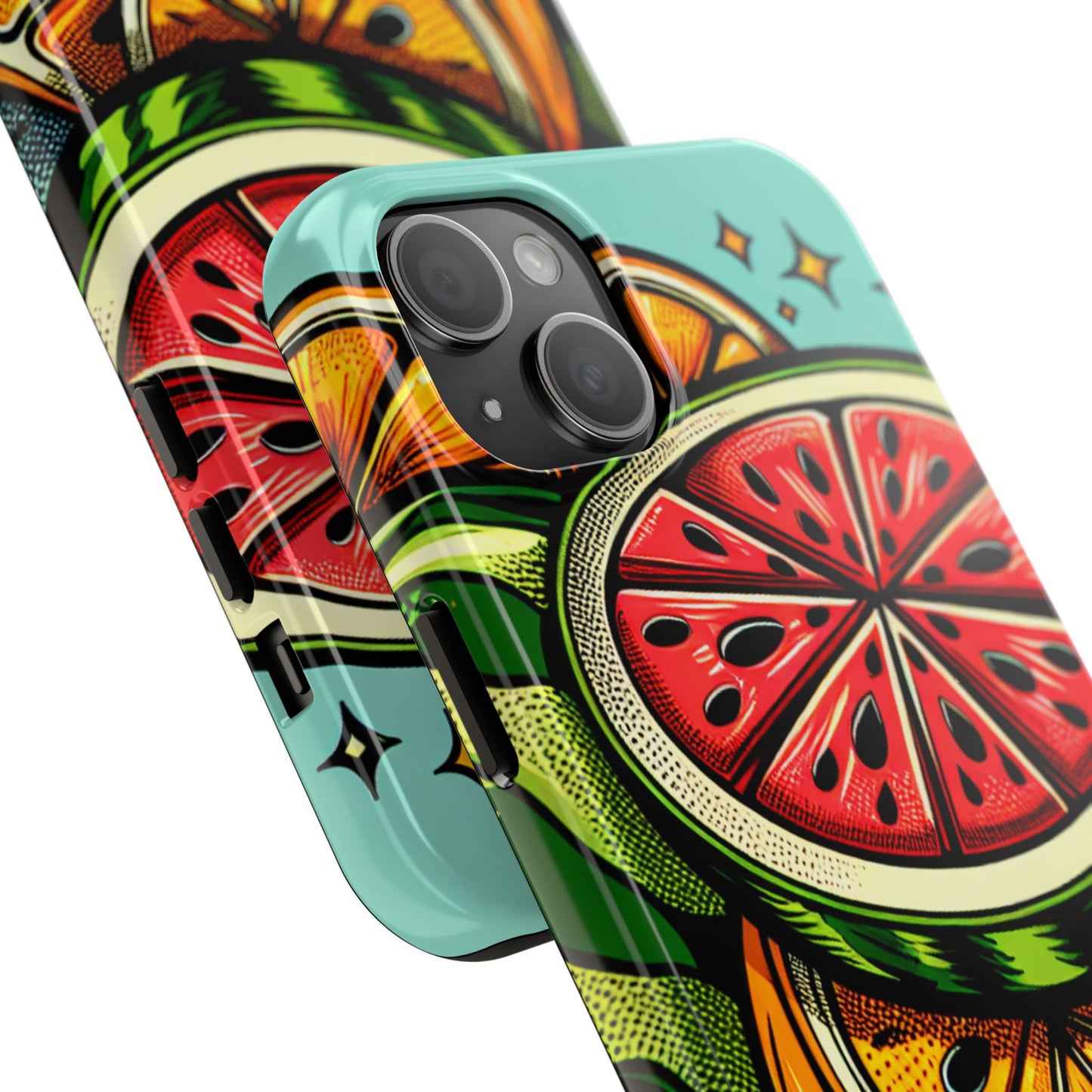 Vibrant Citrus Tough Phone Case - Fruit Slice Design - for iPhone