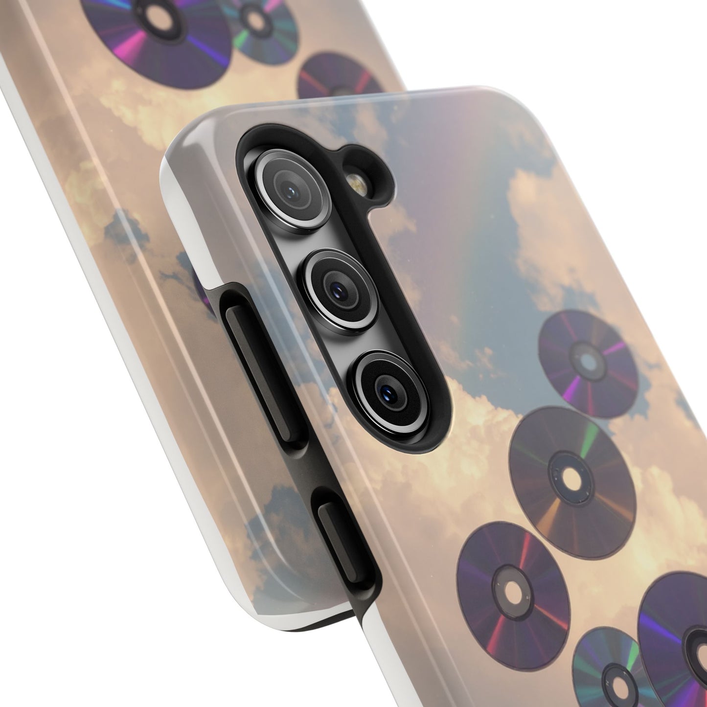 Vibrant Cloud CD Tough Phone Case - Durable and Stylish