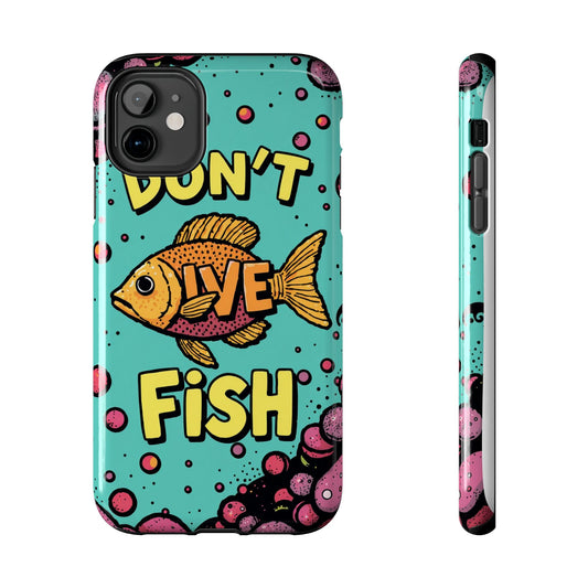 Catchy Fish-Themed Tough Phone Cases, Unique Gift for Fish Lovers, Durable Protection for Phones, Fun Aquatic Design, Ideal for Holidays